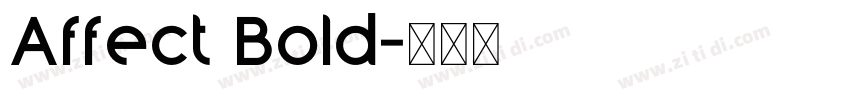 Affect Bold字体转换